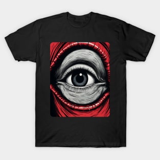 Surrealistic Eye #4 - Pen and ink comic book style T-Shirt